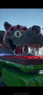Carnavalswagen poppen/koppen boze wolf en ezel, Ophalen, Zo goed als nieuw, Overige typen, Carnaval