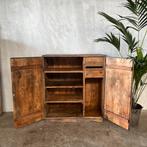 Oude werkplaats kast, industriële kast, dressoir, vintage, Ophalen