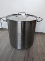 Fagor 37 liter kookpan/brouwpan (ook inductie), Huis en Inrichting, Keuken | Potten en Pannen, Ophalen, Zo goed als nieuw, Rvs