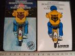2x sticker unigarant bromfiets verzekering anwb, Ophalen of Verzenden, Zo goed als nieuw, Bedrijf of Vereniging