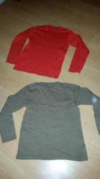 2 shirts lange mouw maat 158/164, Ophalen of Verzenden, Gebruikt, Jongen of Meisje, Shirt of Longsleeve