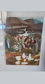 Willy Belinfante Marktscene Ingelijst, Ophalen of Verzenden