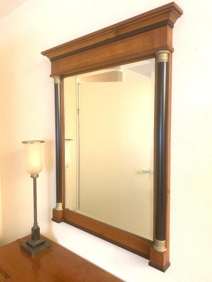wandspiegel kersenhout, Huis en Inrichting, Woonaccessoires | Spiegels, Zo goed als nieuw, 100 tot 150 cm, Rechthoekig, Ophalen