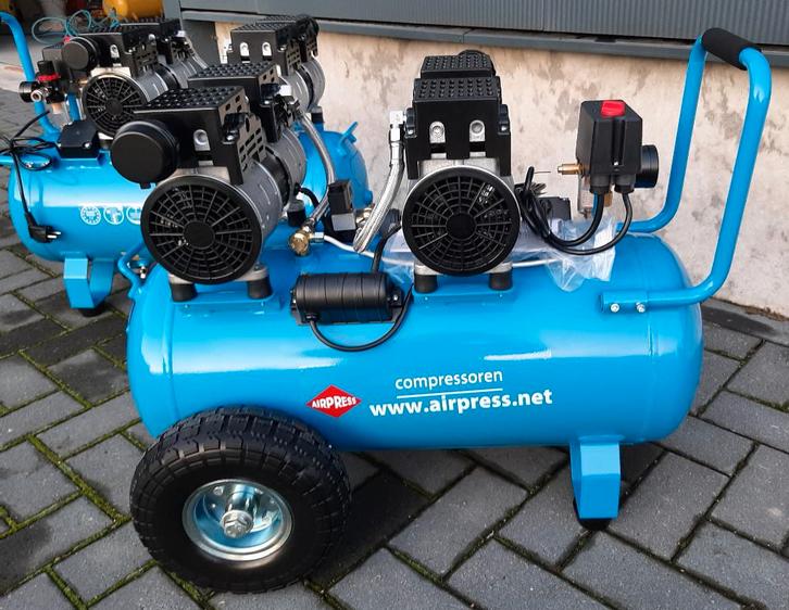 Actie!!! Airpress LMO 50-270 Silent stille compressor!!, Auto diversen, Autogereedschap, Nieuw, Ophalen