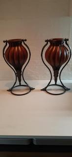 Set van 2 decoratieve bloemvazen, Ophalen, Overige materialen, Overige kleuren, Nieuw