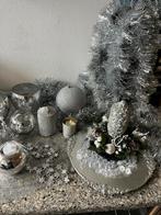 Kerst zilver decoratie pakket, Ophalen of Verzenden, Zo goed als nieuw