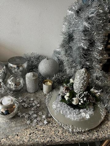 Kerst zilver decoratie pakket beschikbaar voor biedingen