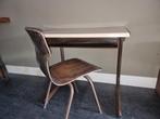 Vintage schoolbankje, Kinderen en Baby's, Ophalen of Verzenden, Gebruikt, Tafel(s) en Stoel(en)