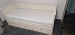 Hemnes bedbank inclusief matrassen en kast, Ophalen, Gebruikt, Wit, Tweepersoons