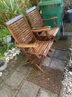 Hardhouten tuinset, Tuin en Terras, Ophalen, Gebruikt, Teakhout, Inklapbaar