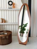 Organische Staande Spiegel Staspiegel Wandspiegel Bruin Hout, Ophalen, Nieuw, Overige vormen, 150 tot 200 cm