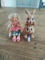 Evi popje met kangoeroe en baby, Ophalen of Verzenden, Zo goed als nieuw, Overige typen