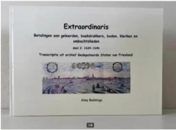 Extraordinaris. Betalingen aan geleerden, boekdrukkers, (2) beschikbaar voor biedingen