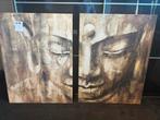 Twee luik boeddha / tweeluik buddha schilderij Juul Hoes, Antiek en Kunst, Kunst | Schilderijen | Abstract, Ophalen of Verzenden
