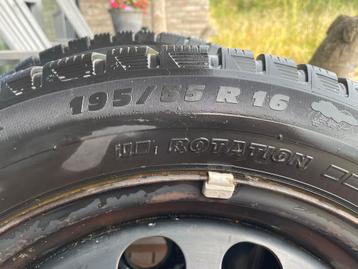 Winterbanden Michelin 195/55 R16 - 2 stuks beschikbaar voor biedingen