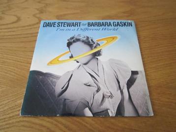 Dave Stewart/Barbara Gaskin -I'm In A Different World Single beschikbaar voor biedingen