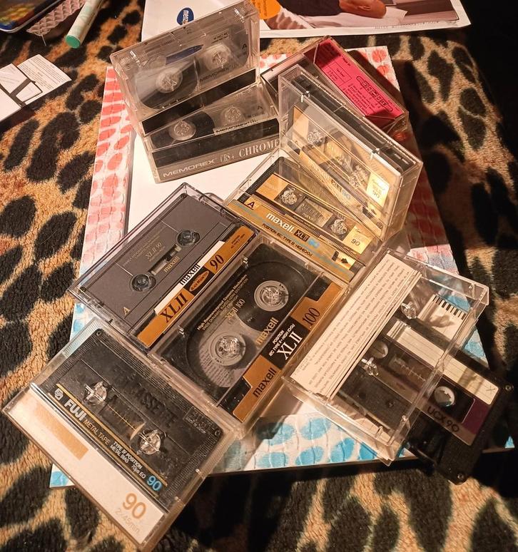 8 ongebruikte bandjes, 60 90 en 100 min, div. merken., Cd's en Dvd's, Cassettebandjes, Zo goed als nieuw, Onbespeeld, 2 t/m 25 bandjes