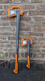 Fiskars X27 & X11 bijlen set in prima staat met hoes, Tuin en Terras, Hand-tuingereedschap, Ophalen, Gebruikt, Bijl, Fiskars