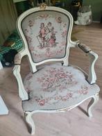 Louis XV barok stoel, brocante, geborduurd, Ophalen, Gebruikt, Overige kleuren, Eén