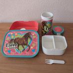 Mepal broodtrommel + beker I love horses paard roze school, Ophalen, Zo goed als nieuw