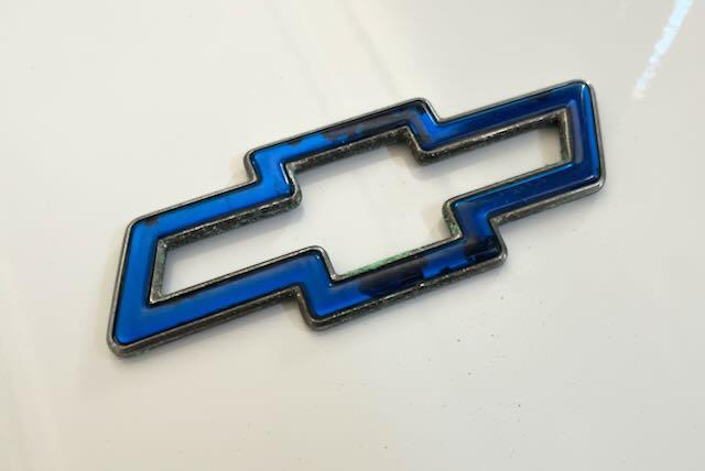 Chevrolet blauw  embleem, Ophalen of Verzenden, Auto's