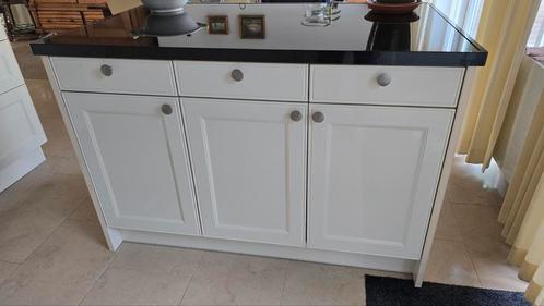 Werkeiland keuken, Huis en Inrichting, Keuken | Keukenelementen, Gebruikt, Minder dan 100 cm, 100 tot 150 cm, 75 cm of meer, Zwart