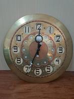 wandklok vintage koper messing, Ophalen of Verzenden, Wandklok