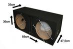 84 liter Gepoorte 12'' Subwoofer Kist Necom NE1212.2P-2X42L, ., Nieuw, Ophalen of Verzenden, .
