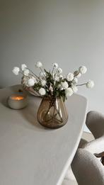 Vaas tasman smokey taupe L, Overige kleuren, Nieuw, Ophalen of Verzenden, Glas