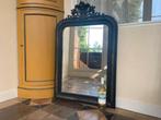 Franse Spiegel met Kuif 108 cm Louis Philippe, Ophalen, Overige vormen, 50 tot 100 cm, 100 tot 150 cm
