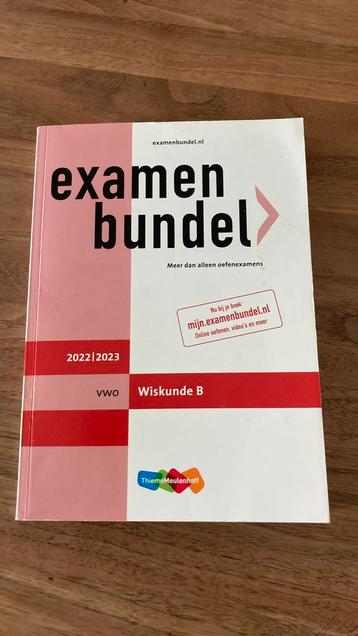 Examenbundel VWO wis B 2022-2023 beschikbaar voor biedingen
