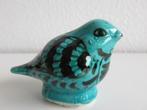 Turks beeldje aqua blauw geglazuurd van een vogel, Ophalen of Verzenden, Zo goed als nieuw, Dier