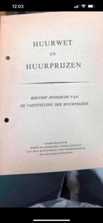 Huurwet en huurprijzen, Ophalen of Verzenden, Zo goed als nieuw