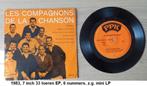 LES COMPAGNONS DE LA CHANSON, 3 rpm mini LP, 6 nummers, Ophalen of Verzenden, Zo goed als nieuw, Overige formaten, Overige soorten