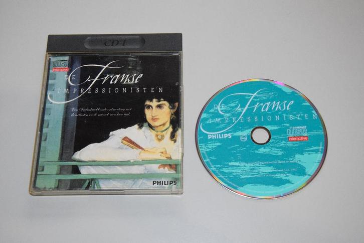 Philips CDi : De Franse Impressionisten, Spelcomputers en Games, Games | Overige, Gebruikt, Puzzel en Educatief, 1 speler, Vanaf 3 jaar