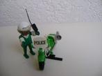 playmobiel politie agent met motor met standdaard megafoon h, Kinderen en Baby's, Speelgoed | Playmobil, Ophalen of Verzenden