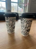 Rivièra Maison 2x coffee to go bekers, Huis en Inrichting, Keuken | Servies, Ophalen of Verzenden, Zo goed als nieuw, Overige stijlen