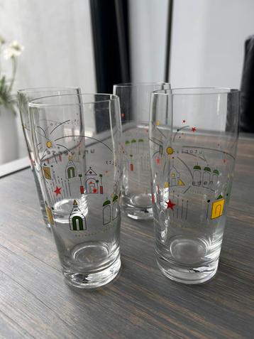 4 Bierglazen Design Heineken  Utopian City 1997 beschikbaar voor biedingen