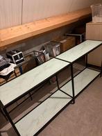 NIEUW!! Sidetable zwart met marmerlook platen NIEUW, Ophalen, Nieuw, 150 tot 200 cm, Modern