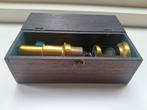 Antieke veldtelescoop in houten kistje, Antiek en Kunst, Antiek | Gereedschap en Instrumenten, Ophalen of Verzenden