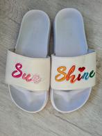 Slippers wit sun shine, Ophalen of Verzenden, Overige maten, Wit