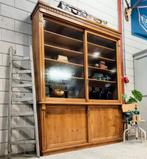 XL Antieke/vintage houten apothekerskast,Brocante winkelkast, Ophalen of Verzenden