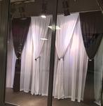 Showroom model .Vitrages + 4 gordijnen Zwart Wit, Ophalen, 200 cm of meer, Zo goed als nieuw, 200 cm of meer