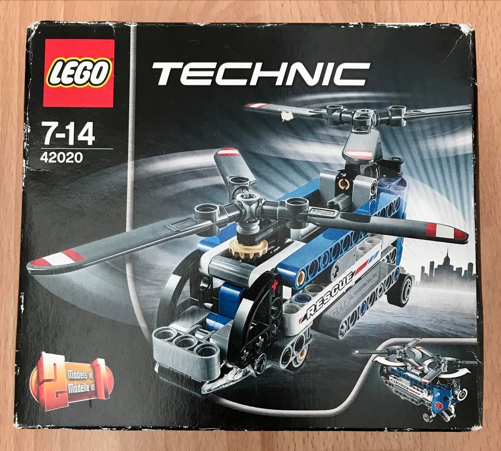 Lego Technic 42020 Reddingshelikopter compleet in doos, Ophalen of Verzenden, Gebruikt, Complete set, Lego