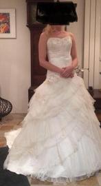 Bijna gratis: mooie trouwjurk 36/38 met hoepel en 2 tasjes, Kleding | Dames, Trouwkleding en Trouwaccessoires, Ophalen, Trouwjurk