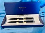 Waterman Harmonie Balpen Zwart Laque 2 Stuks Nieuwstaat, Balpen, Met doosje, Ophalen of Verzenden, Zo goed als nieuw