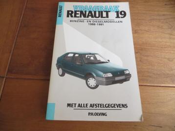 Vraagbaak Renault 19 benzine, Renault 19 diesel 1988-1991
