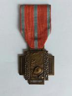 Belgische medaille Grafplaat-vuurkruis Leger/ infanterie, Verzamelen, Overige gebieden, Ophalen of Verzenden, Landmacht, Lintje, Medaille of Wings
