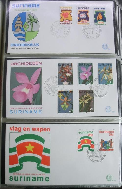 Verz FDC Suriname republiek, lees, Postzegels en Munten, Postzegels | Volle albums en Verzamelingen, Nederland, Ophalen of Verzenden