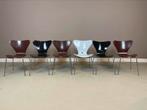 6 Fritz Hansen vlinderstoelen opknappers!, Ophalen, Gebruikt, Metaal, Vijf, Zes of meer stoelen